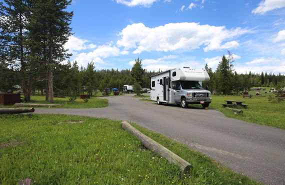 Camping Bridge Bay, Yellowstone