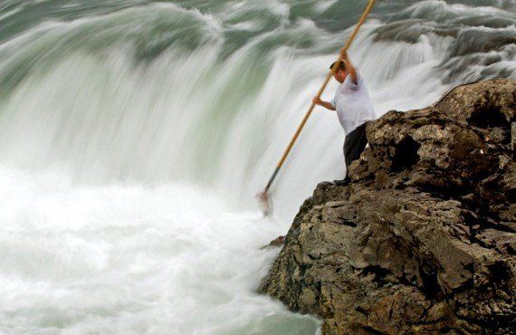 Moricetown Canyon and traditional fishing, © National Geographic (National Geographic)