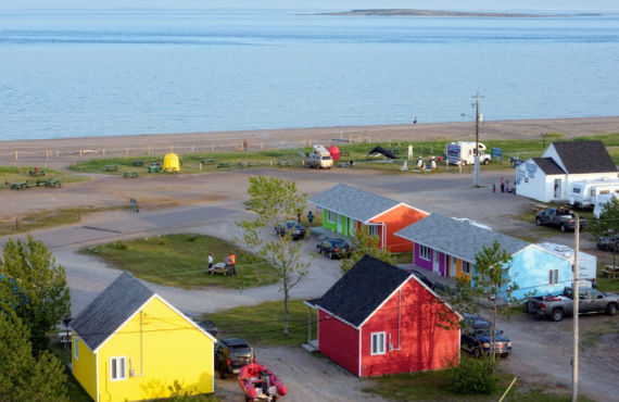 Vue extérieure du complexe, les Maisonnettes des Îles ©