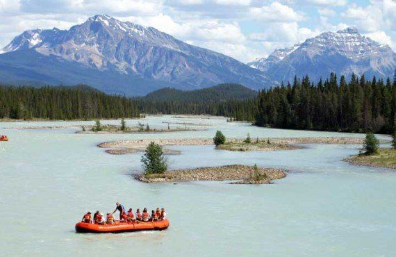 Rafting on the Athabasca - Jasper