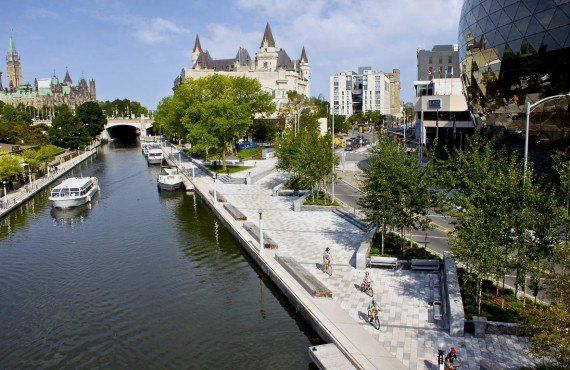 Le Canal Rideau à Ottawa (Tourisme Ottawa)