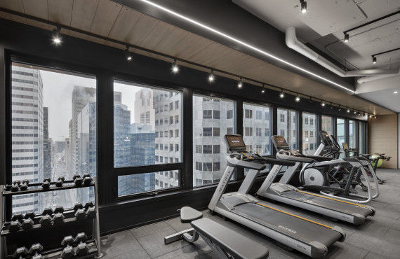 Gym and panoramic view