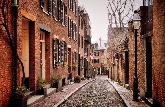 Acorn Street Beacon Hill Cobblestone Boston Stock Photo - Download Image  Now - Boston - Massachusetts, Beacon Hill - Boston, House - iStock