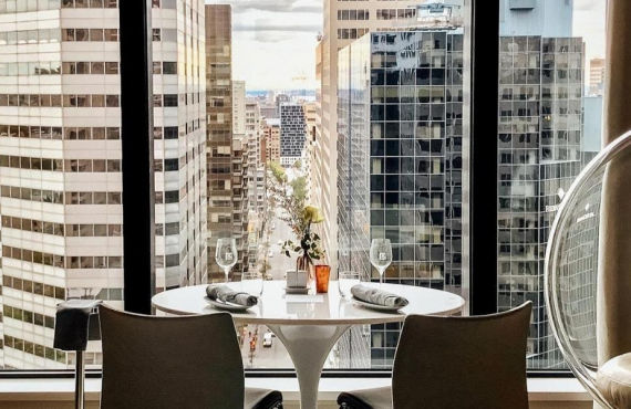 Hôtel Le Germain Vue sur Montréal depuis une chambre de l'Hôtel Le Germain