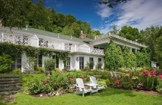 @ Manoir Hovey Le jardin anglais du manoir Hovey