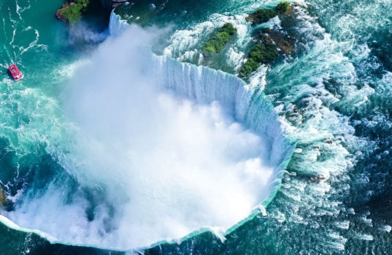 Les chutes du Niagara vues du ciel