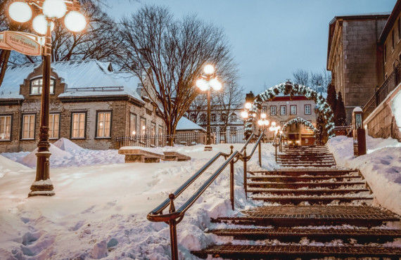 Promenade vieux Québec Escaliers de Québec
