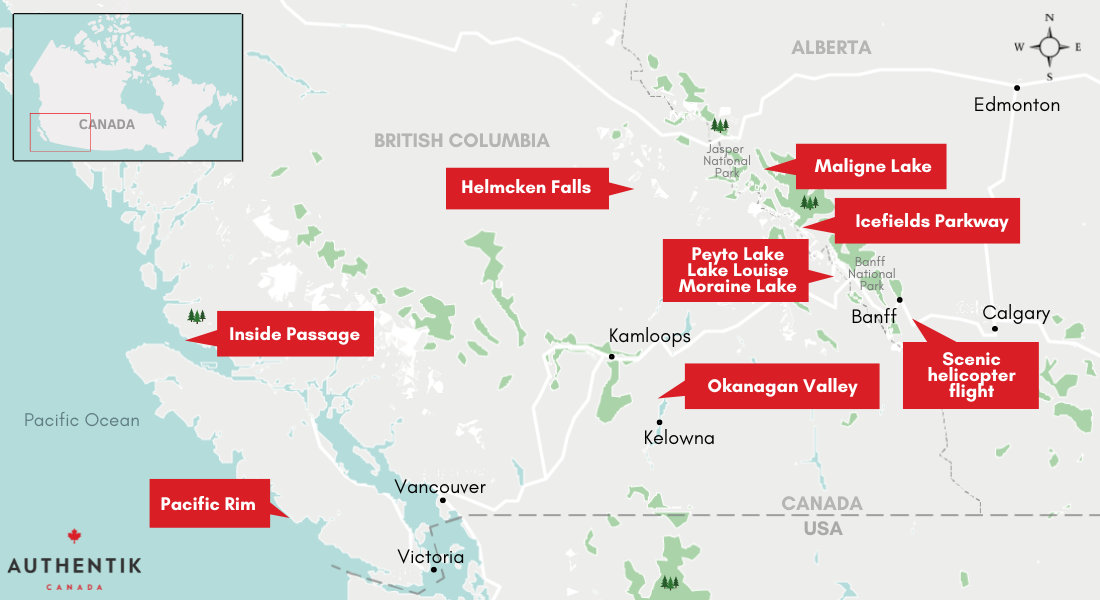 top landscapes in western canada