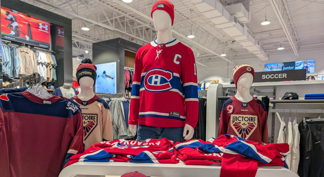 boutique de merch de hockey