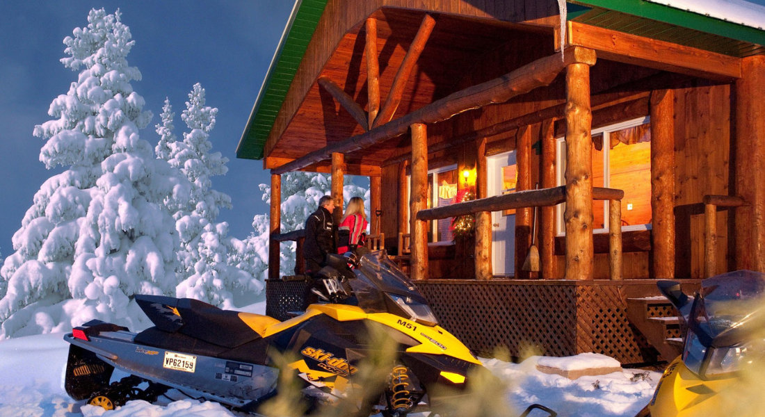 snowmobile outfitter Snowmobiles from the Mekoos outfitter