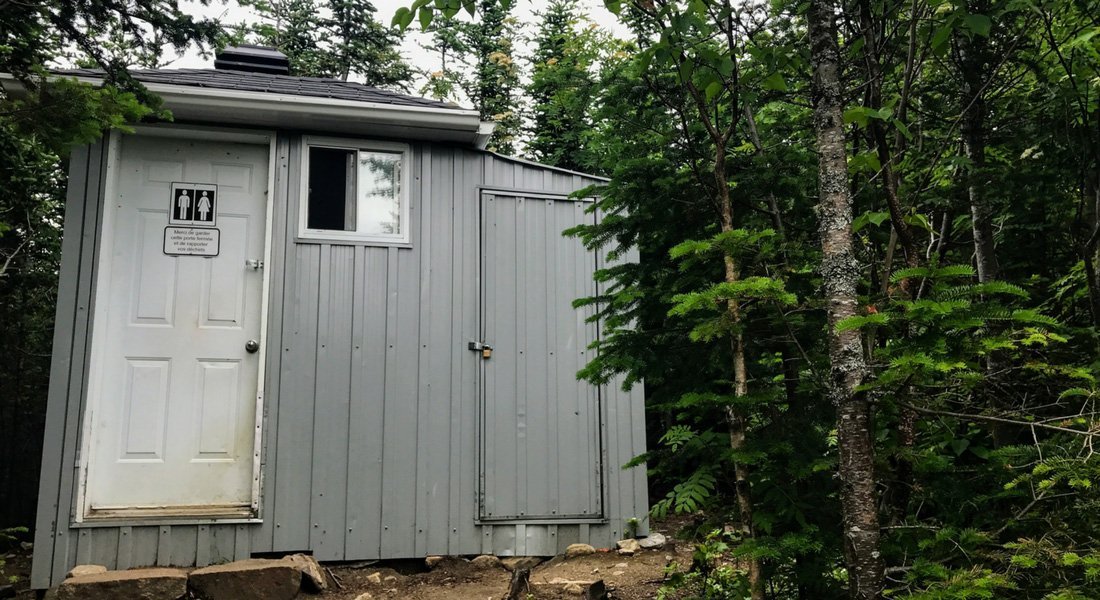 Outhouse along the trail