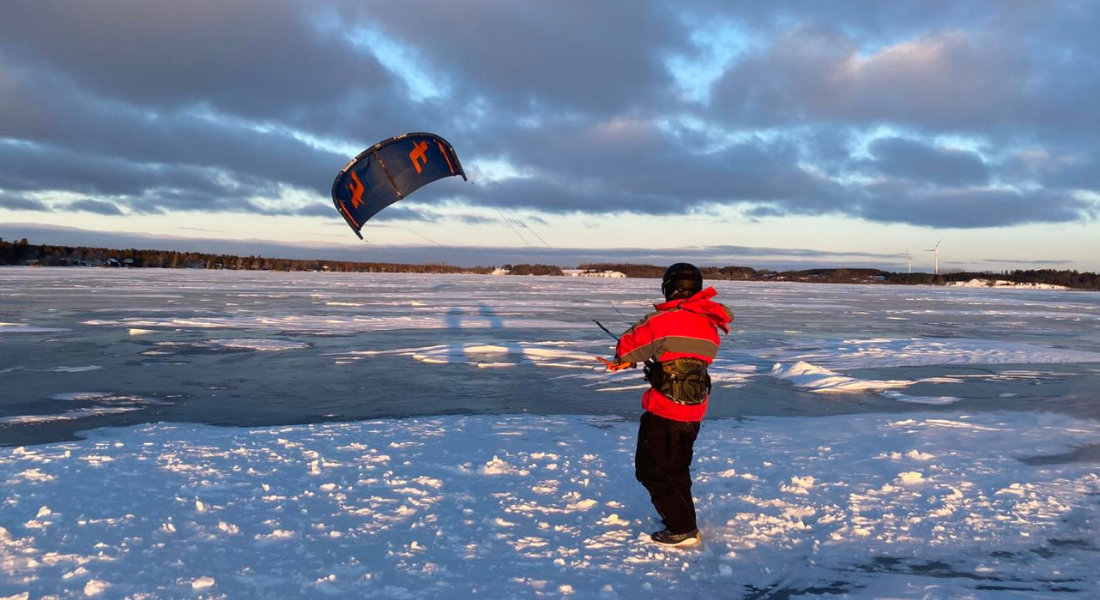 Kitesurf des neiges Kitesurf des neiges