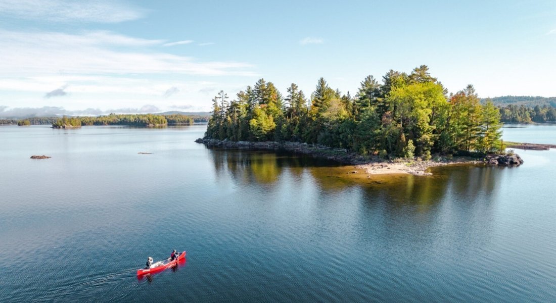 camping sur une île Québec