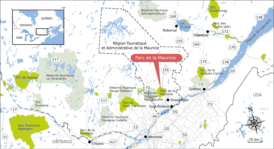 @Authentik Canada carte parc Mauricie