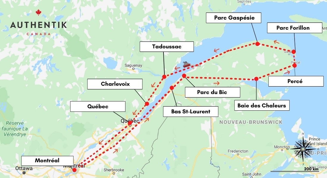 meilleur road trip quebec