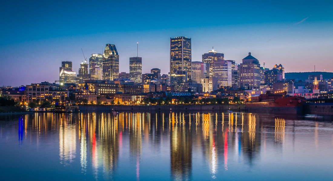 Montréal Skyline de Montréal de nuit