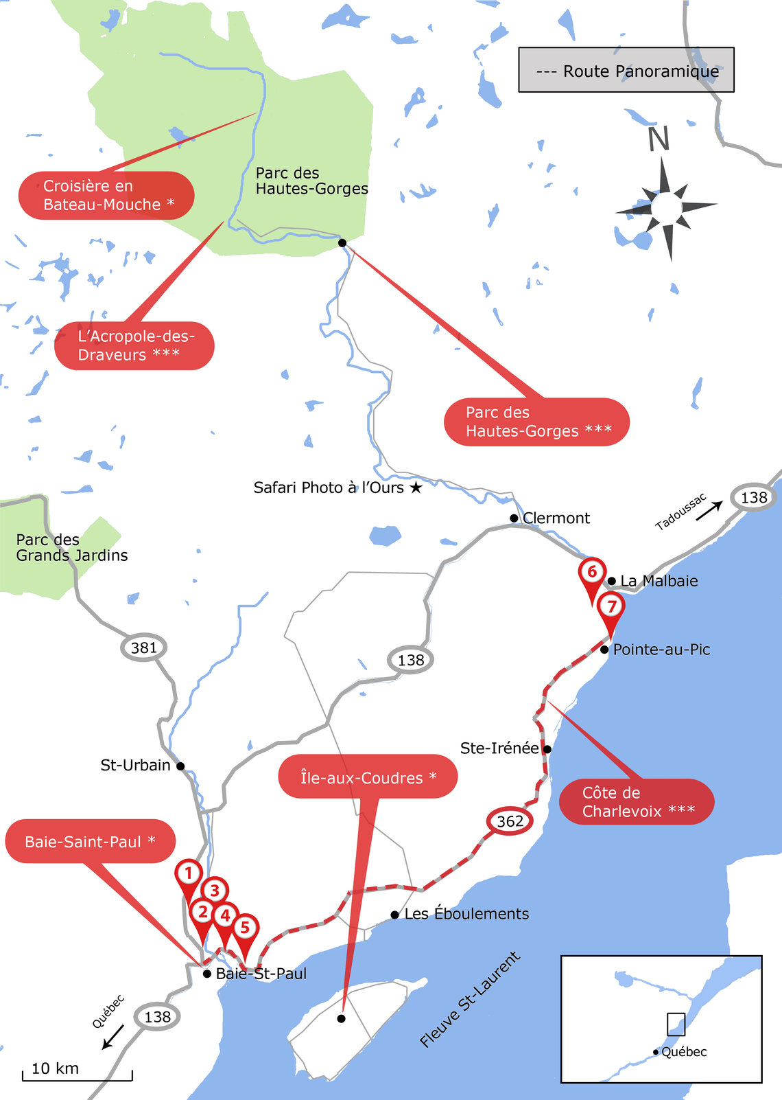 Carte Charlevoix