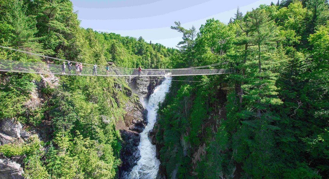 Chute du canyon sainte Anne à Québec