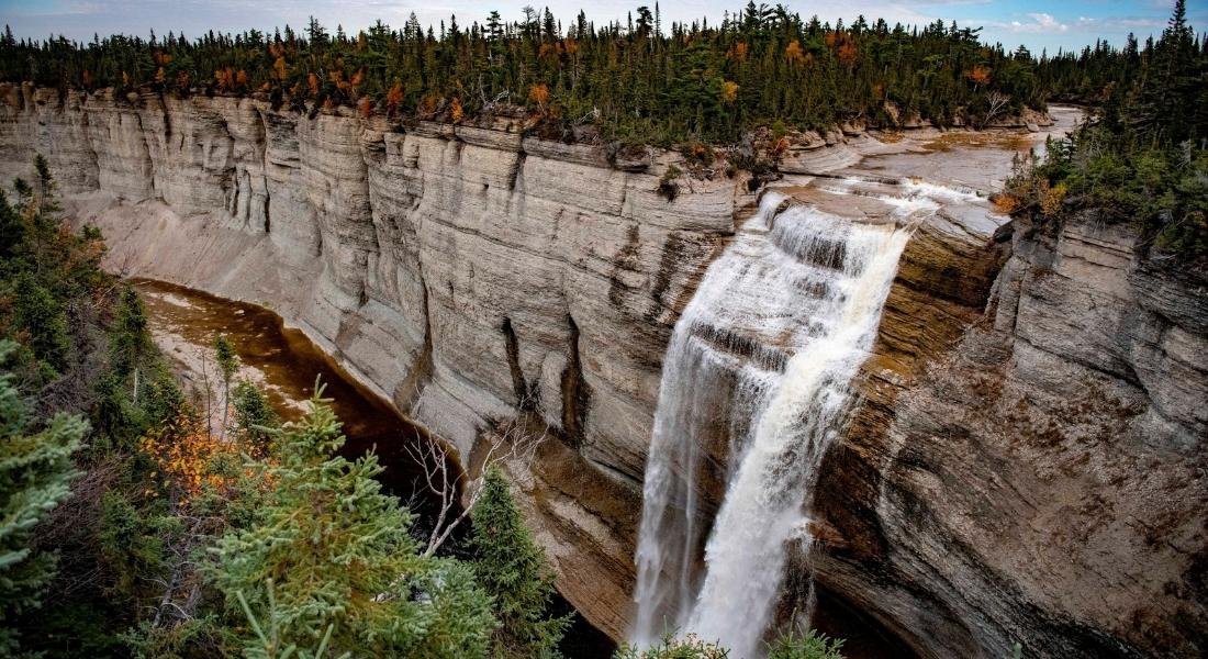 Vauréal Falls Dizzying Vauréal Falls in Eastern Canada