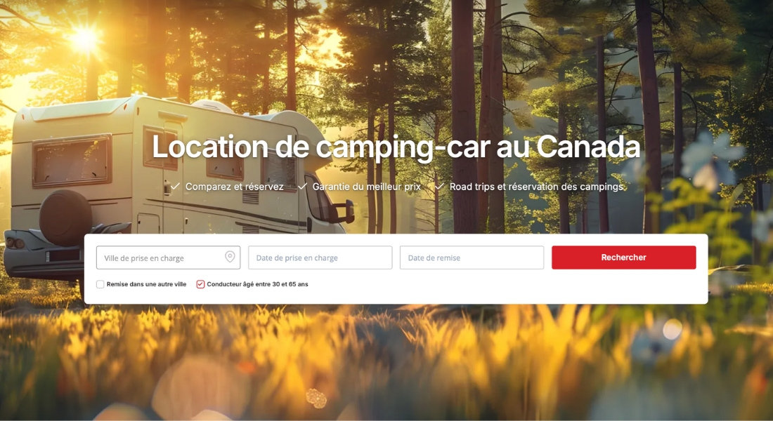 Van rental price comparator of Authentik Canada
