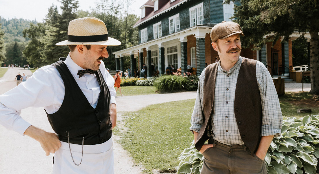 quipe costumée du Village Historique de Val-Jalbert au Canada