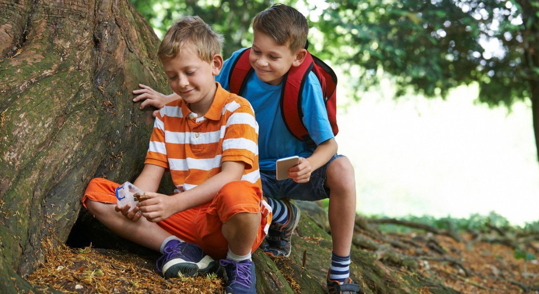 Géocache en famille