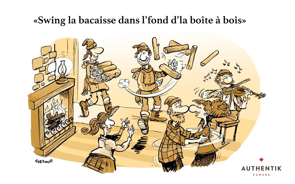 Swing la bacaisse dans l'fond d'la boîte à bois