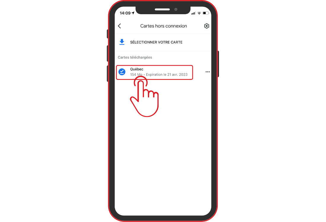 Google maps hors ligne iPhone