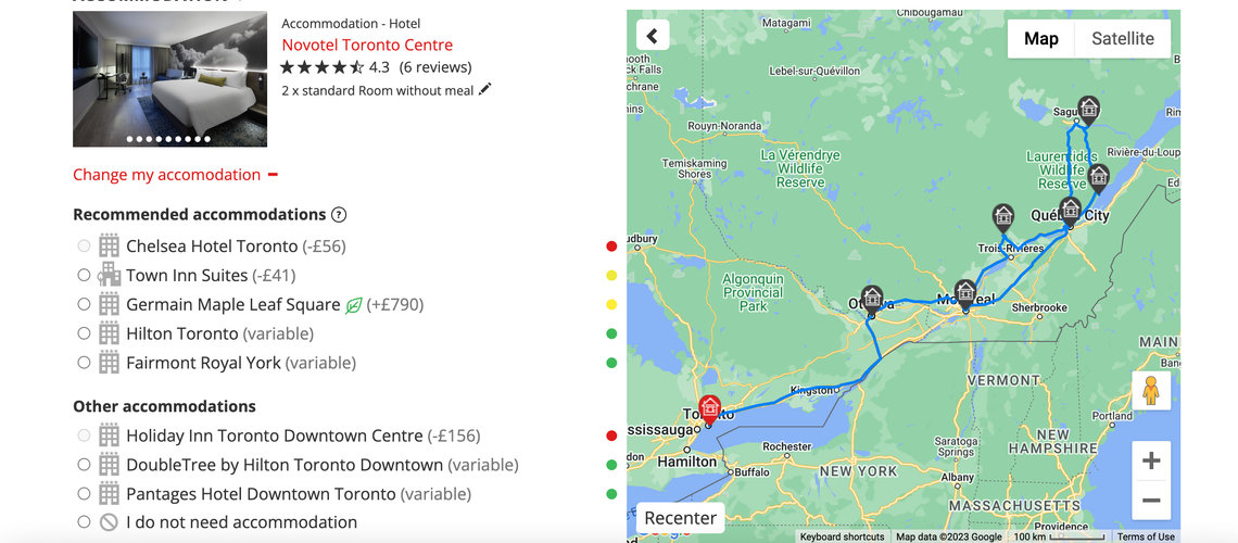 plan Canada travel