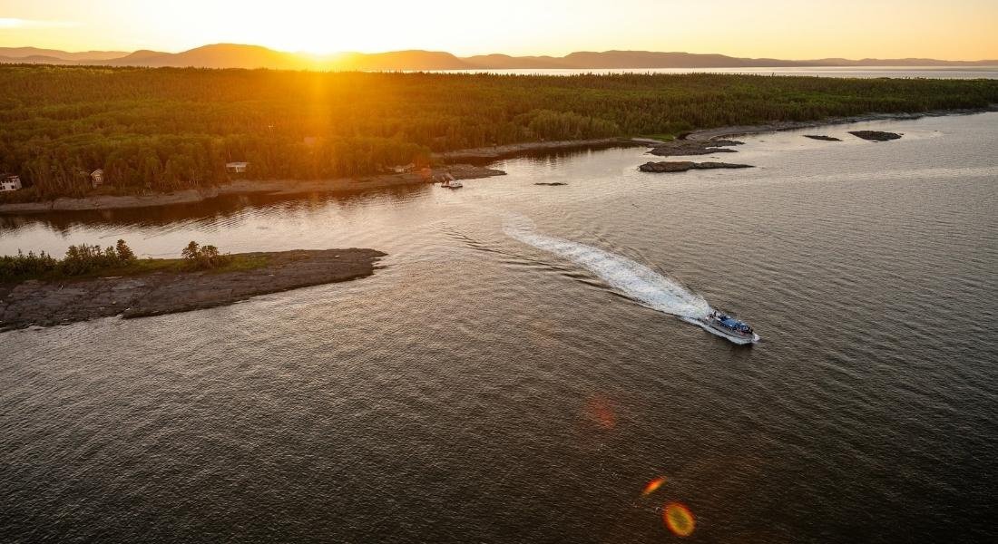 Coucher de soleil sur l'île aux Lièvres
