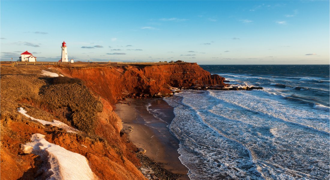 Coucher de soleil sur les îles de la Madeleine