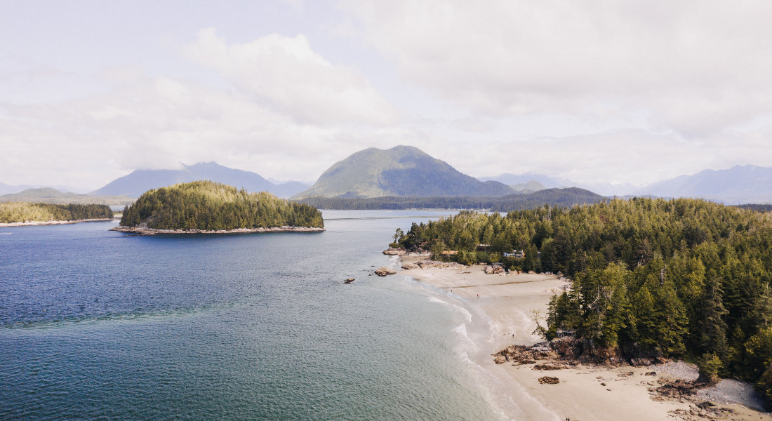 Pacific Rim Vue sur la Réserve de parc national de Pacific Rim