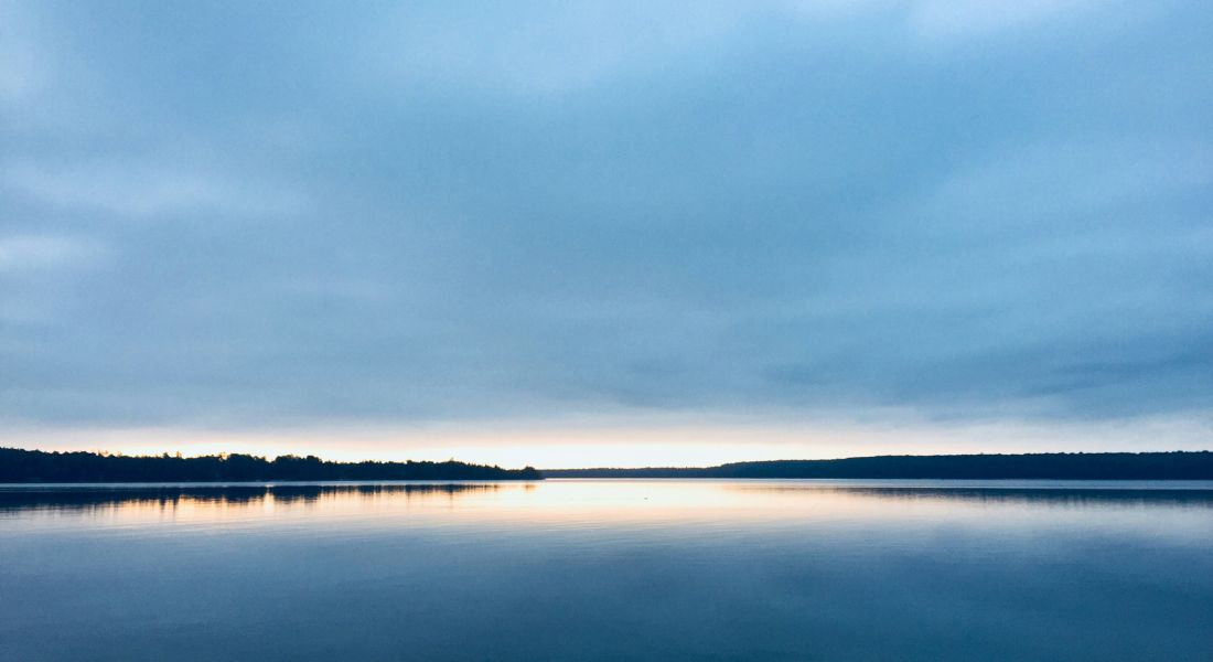 Manitoulin Island Ontario View of Manitoulin Island at sunrise