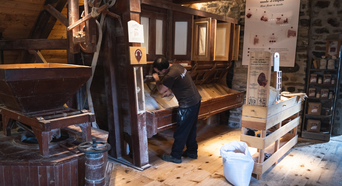 Inside the windmill of l'Isle-aux-Coudres what to buy isle aux coudres