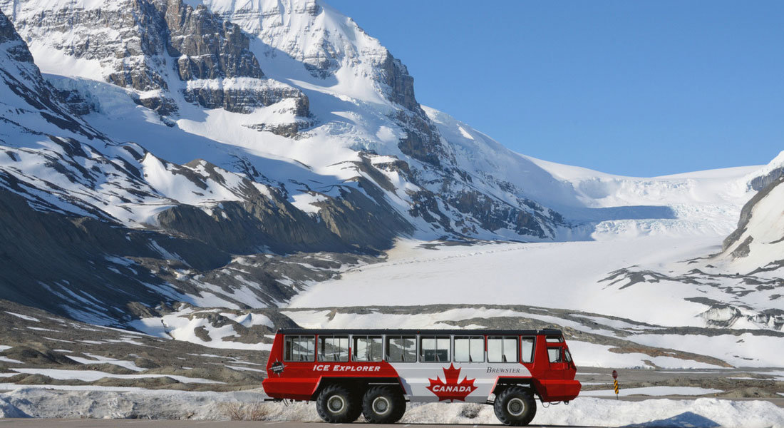 snow coach columbia glacier