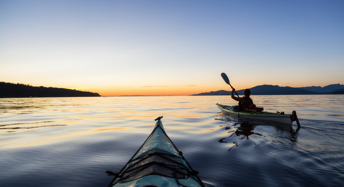 Kayakistes sur le Fjord du Saguenay