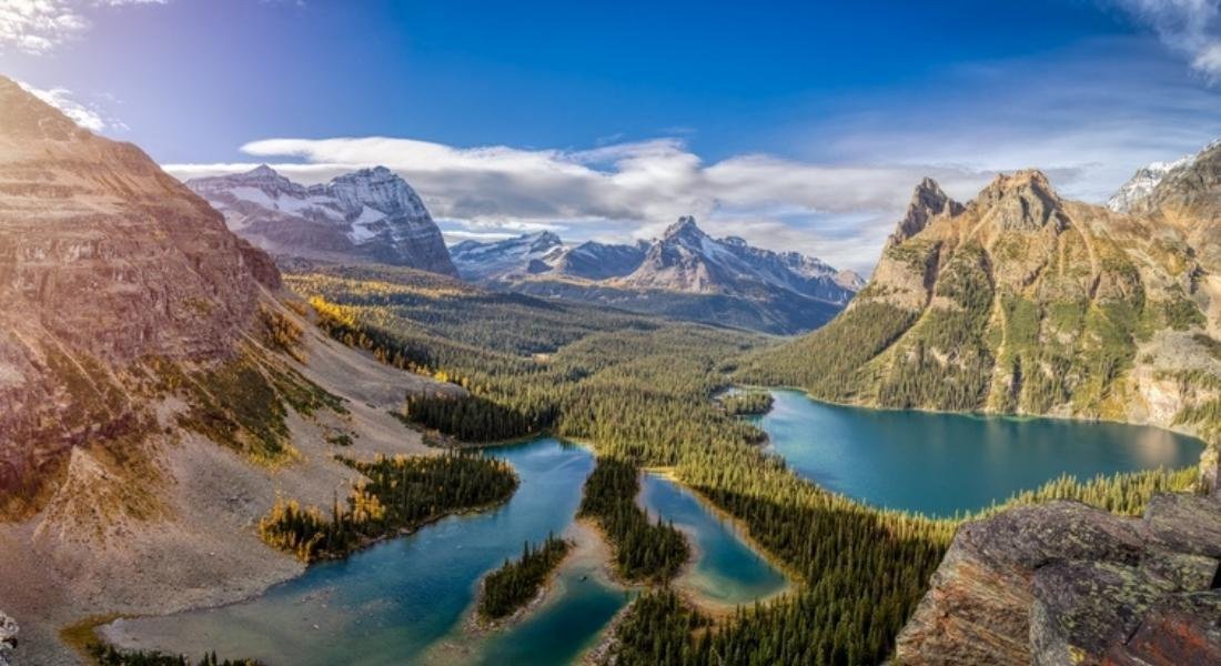 Lac au coeur des Rocheuses Canadiennes