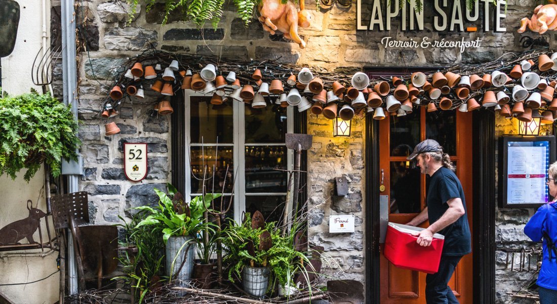 Façade du Lapin Sauté <a Québec
