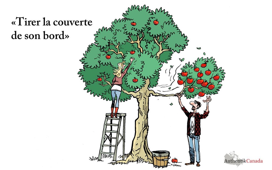 Tirer la couverte de son bord expression québécoise 