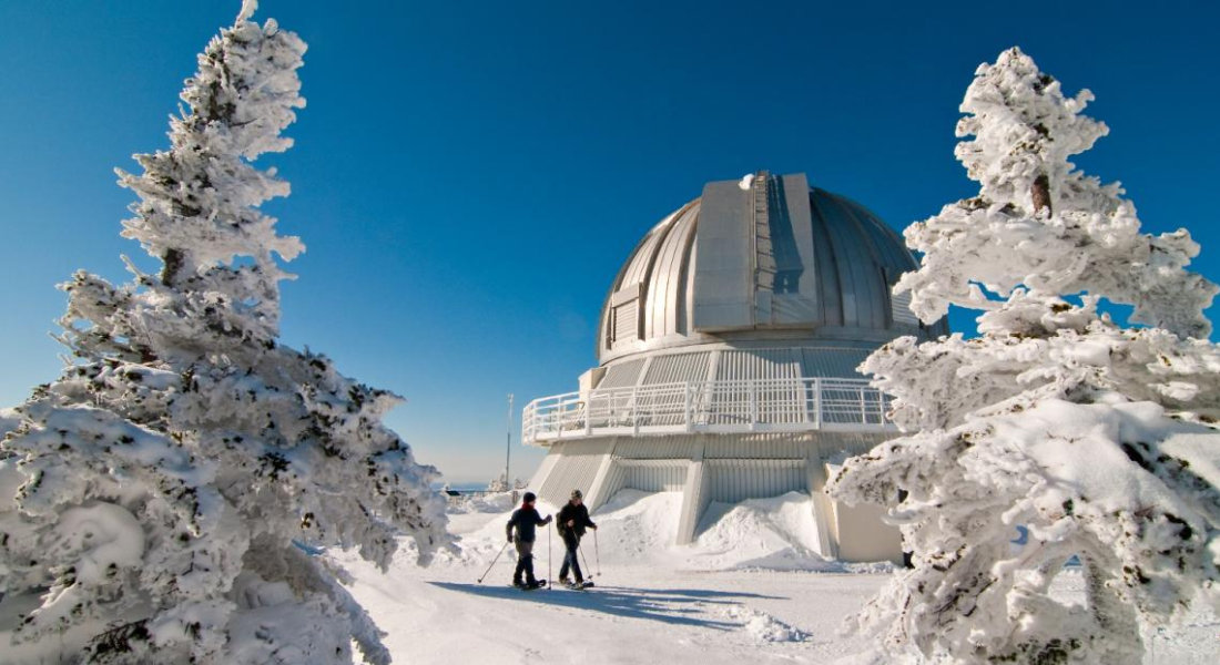Un paysage hivernal unique ! © Crédit photo Tourisme Cantons de l'Est Une expérience, de la neige aux étoiles!
