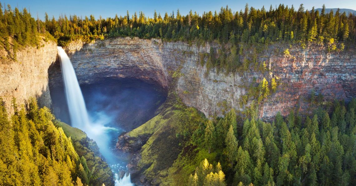 falls wells gray national park trek wells gray falls
