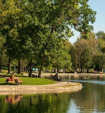Lafontaine Park in the Plateau