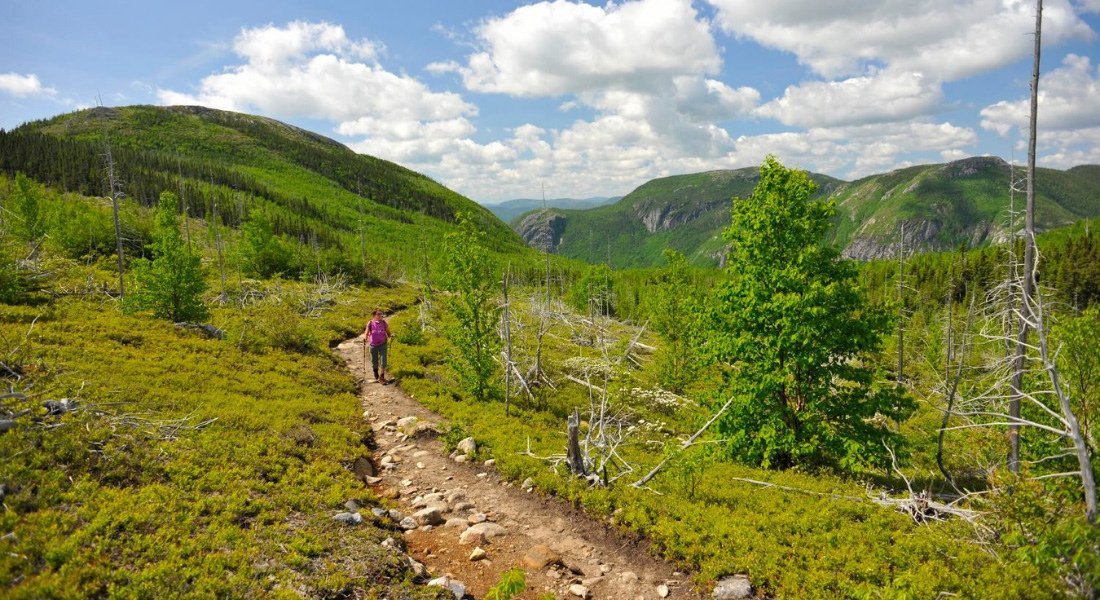 hiking in grands-jardins national park