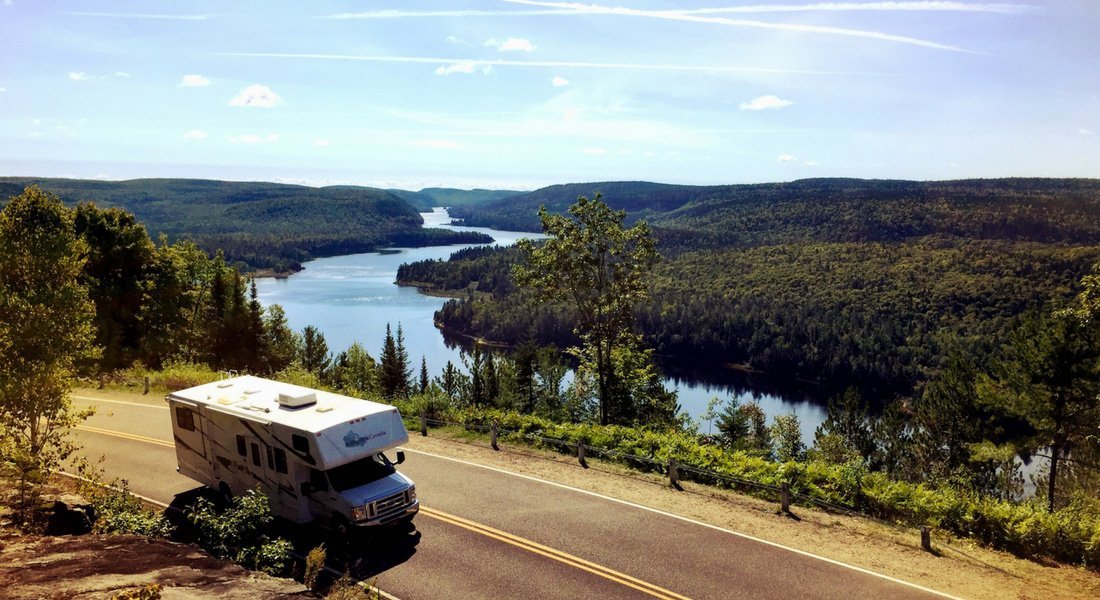 Route panoramique dans le parc de Mauricie