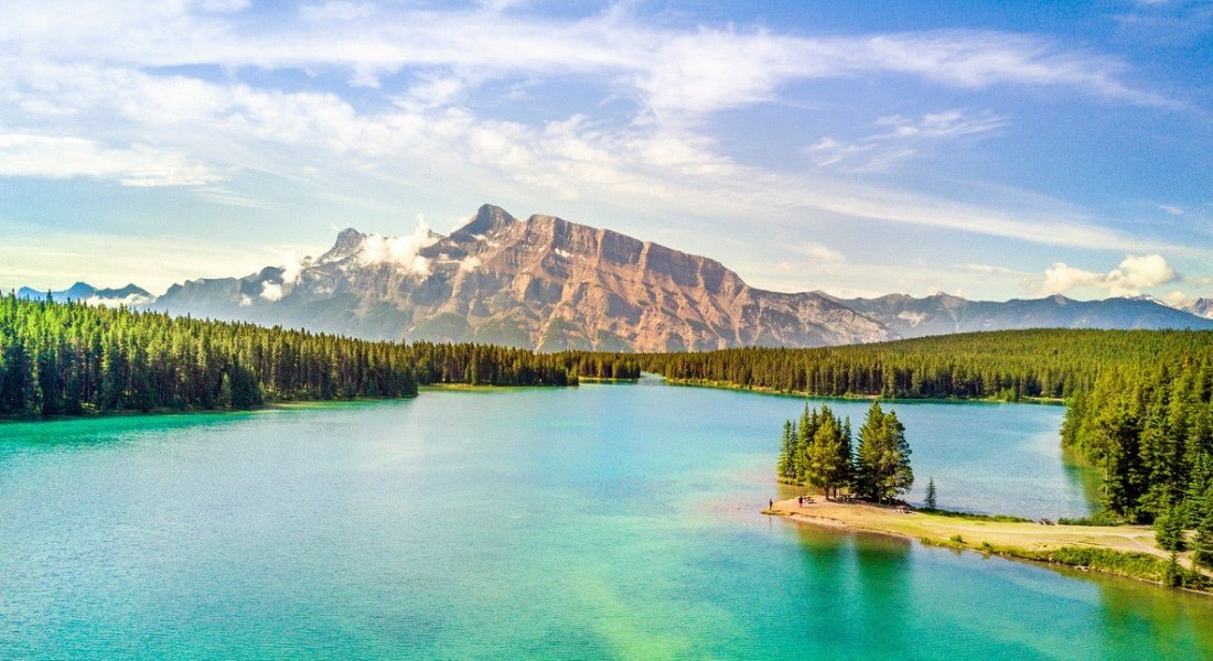lac à proximité de Banff