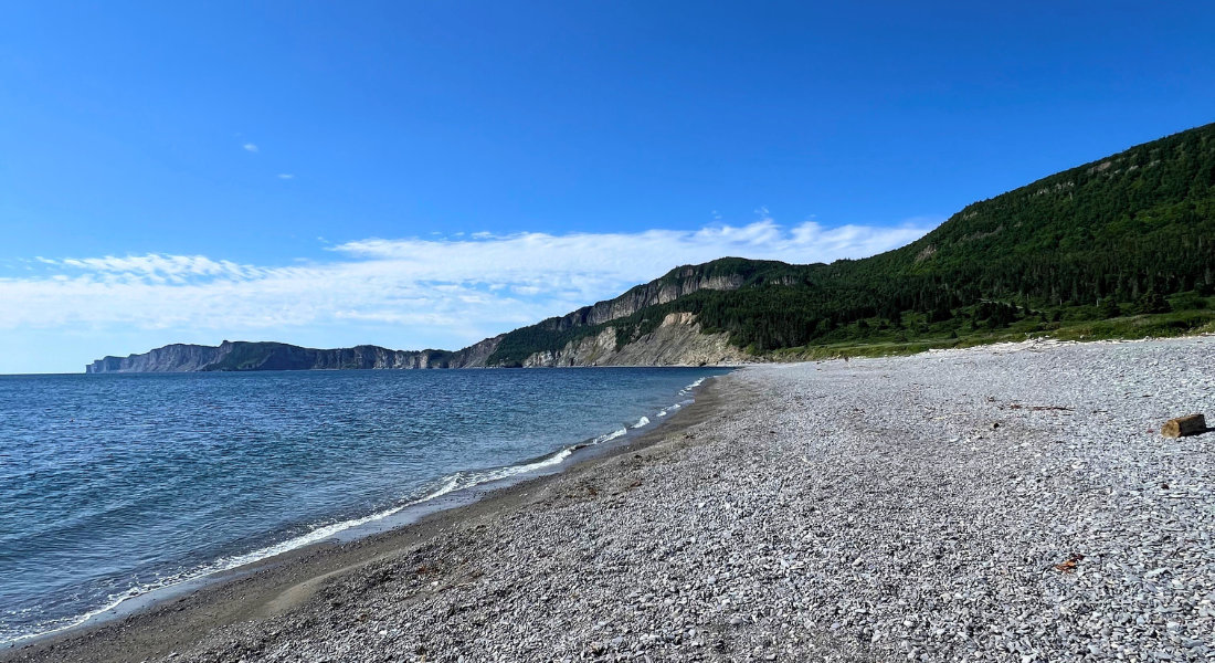 Cap-des-rosiers Beach in Forillon National Park