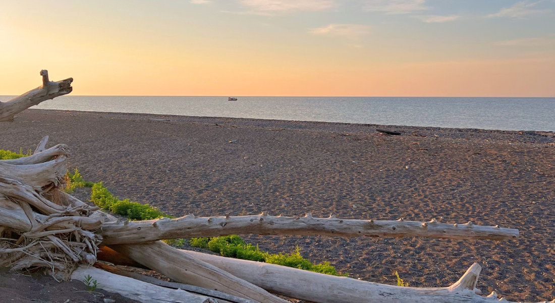 Sunrise on Pointe-Tracadigash Beach at Carleton-sur-mer