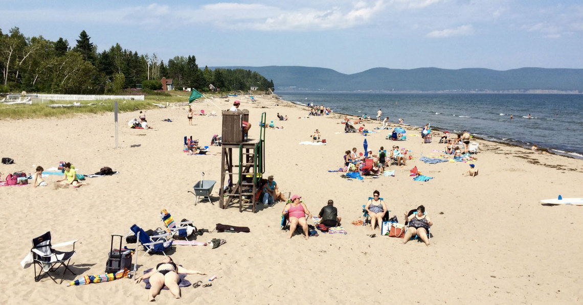Plage en Gaspésie