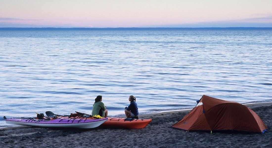 Camping avec plage au Québec