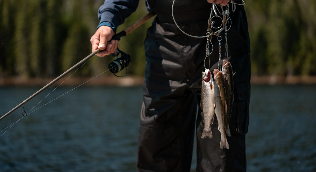 photo credit: Pourvoirie Seigneurie du Triton fisherman catching trout